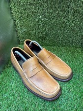 Loake tan loafers