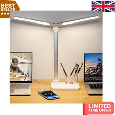 Dual Swing Arm LED Desk Lamp -