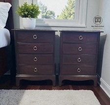 Customise A Pair Of Stag Minstrel Bedside Tables In Any Colour - Solid Wood