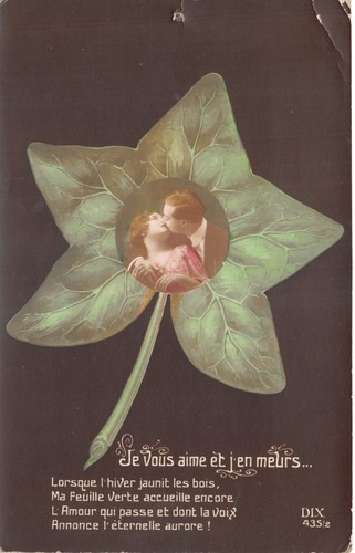 World war romatic postcard - world,
