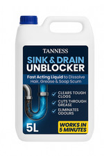 Sink and Drain Unblocker and Cleaner 5L Gel Industrial strength Heavy Duty Drain
