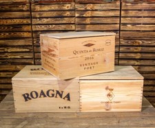 Wooden Wine Box Crate WITH LID