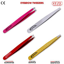 Precision Eyebrow Tweezers Splinter Plucking Hair Removal Plucker Slanted Tips