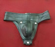 100% Real Leather Jockstrap Mens Underwear Gay Jockstraps Sexy Thong Briefs