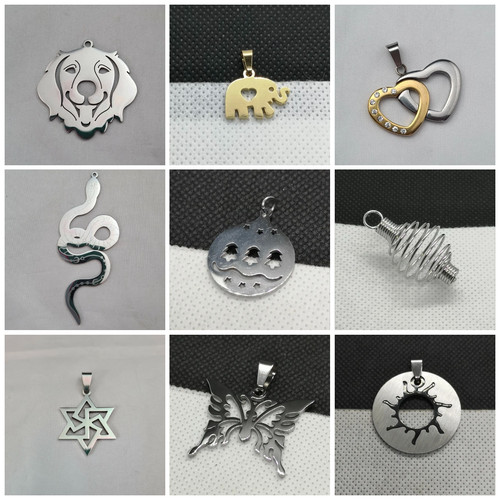 Stainless steel pendants - steel,