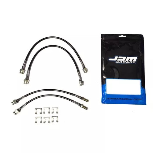 Braided brake hose line - braided, 4