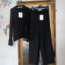 Zara Sparkly Black Trouser