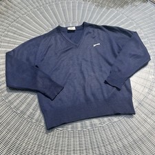 Vintage Slazenger Courtelle V-Neck Fleece Jumper Size Small Men’s