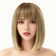 Women Short Bob Wig Natural