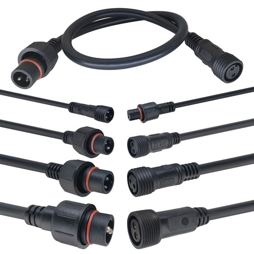 Waterproof male female wire - male,