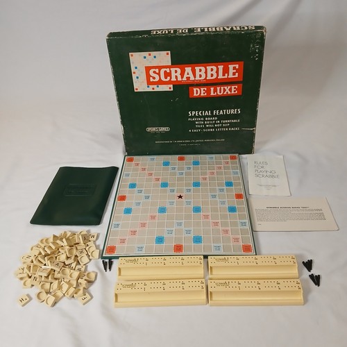 Scrabble deluxe board game - deluxe,
