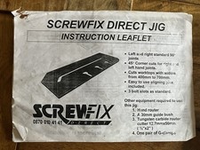 Worktop Jig Screwfix Complete With Instructions And Protective Carry Box