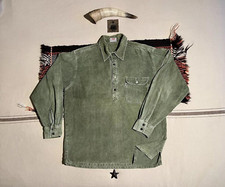 Levis Popover Work Shirt L-XL Green Corduroy Vintage 1994 90's LVC-ish Cord Rare