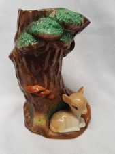Vintage Hornsea Frisky Deer Tree Fauna Royal Vase #47