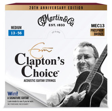 Martin MEC13 Phosphor Bronze Eric Clapton Acoustic Guitar Strings 13-56