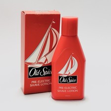 Old Spice Pre Electric Shave Lotion Vintage 80% Full