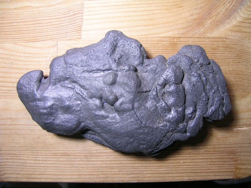 Large flat iron pyrite - flat,
