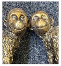 Gorgeous Quirky Monkey Bookends. Featuring A Pair of VERY Cute Monkeys. VGC