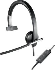 Logitech H650e Wired Headset Mono Headphone with Noise-Cancelling Microphone USB