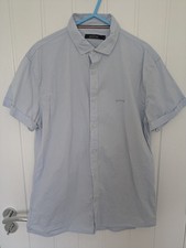 Police 883 Light Blue Short Sleeve Shirt L