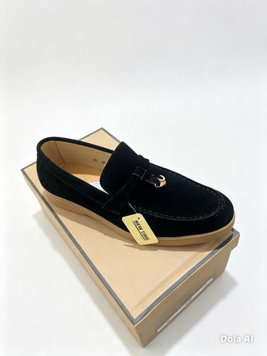 Men black suede - suede, slip-on