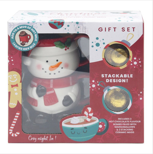 Snowman stacking mug hot - stacking,