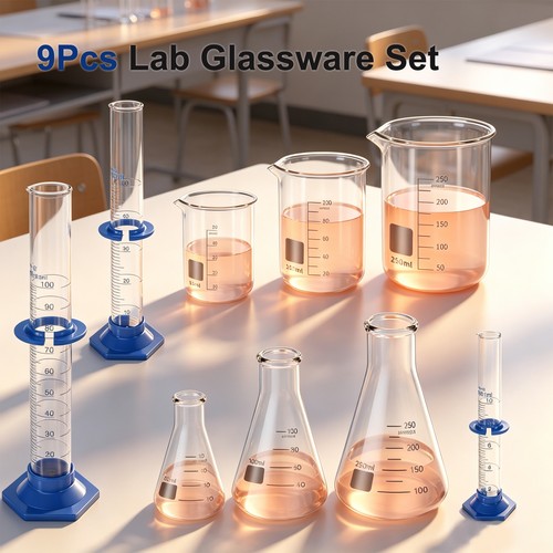 Set laboratory glassware - 9,