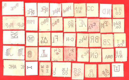 Perfin stamps used free - u,