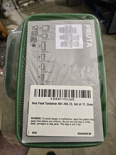 Ikea pruta 17pc green - pruta,