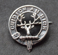 Vintage small Sterling Silver MacKenzie Seaforth (Highlanders) family clan badge