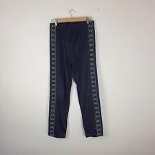 Men's Champion Navy Blue Tracksuit Bottoms Joggers Taped Logo Size S