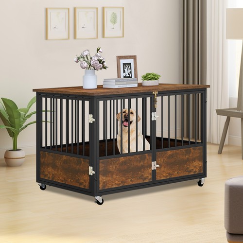 Wooden dog kennel double - wooden,