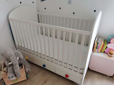 White IKEA GONATT Cot Bed with