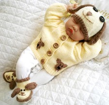 Baby Knitting Pattern dk Dog