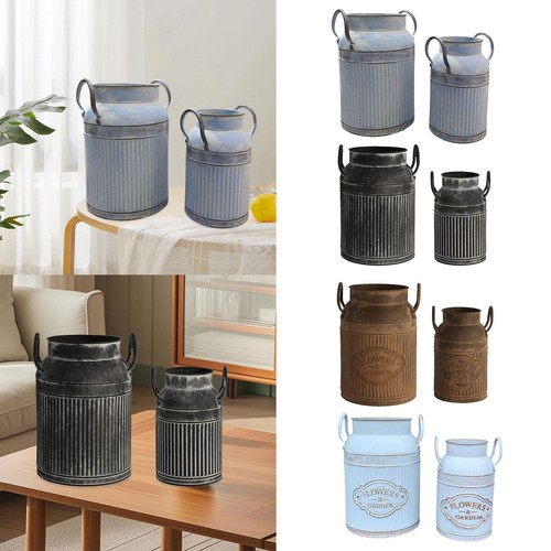 Rustic flower vase - 2x,