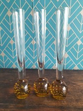 Glass bud vases hand blown - vases,