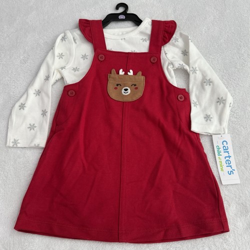 Carter red reindeer jumper - red,