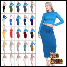 Ladies Midaxi Jersey Bodycon