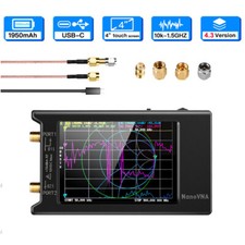 NanoVNA H4 10k-1.5GHz Network Antenna Analyzer Touchscreen HF VHF UHF V4.3 4.0"