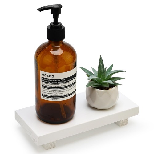 White wooden bathroom - wooden, counter
