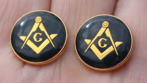 Masonic square compass - &, dark