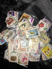 100 Worldwide Vintage Stamps from personal collection. 