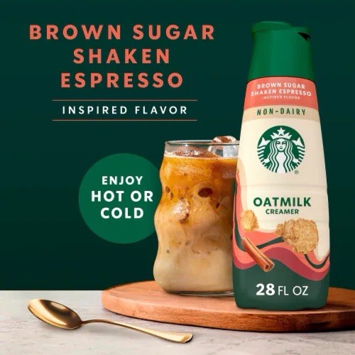 Starbucks coffee creamer - creamer, brown