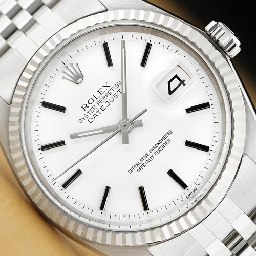 Rolex mens datejust white dial - mens,
