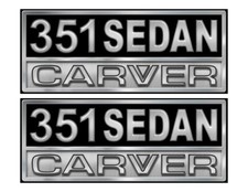 Carver sedan boat stickers - boat,