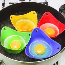 4 x Silicone Egg Poacher Cup