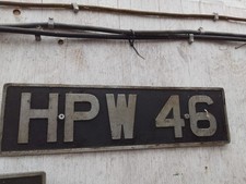 HPW 46  Private Number Plate Personal Registration For Sale On Retention