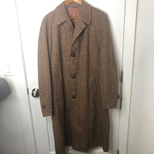 Vintage harris tweed - harris, overcoat