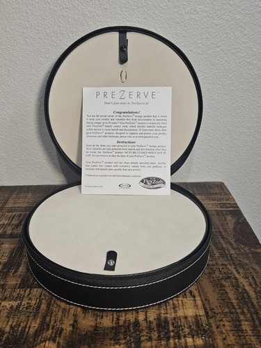 Prezerve round black faux - black,