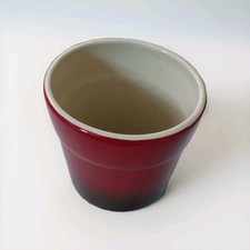 Denby Red Ombre Stoneware Oval Kitchen Utensils/Cutlery Jar